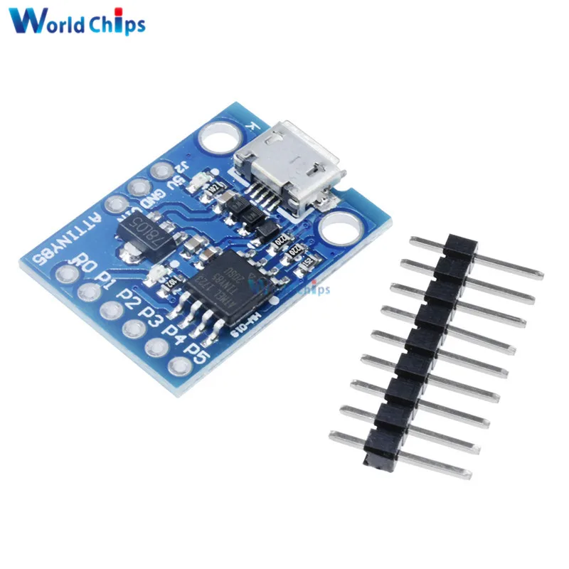 С контактами Attiny85 Digispark Kickstarter макетная плата модуль для Arduino встроенный USB 500 мА 5 В