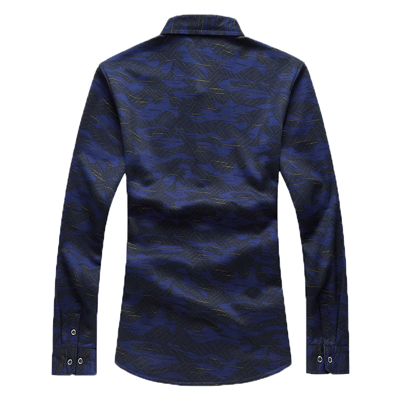 Повседневные рубашки осень зима мужские 7XL 6XL бренд MOOWNUC с бархатом модные MWC