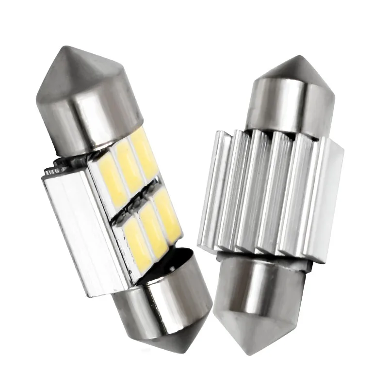 4 шт. 31 мм 36 39 C5W C10W C3W 6 SMD 5630 5730 светодиодный светильник CANBUS без ошибок