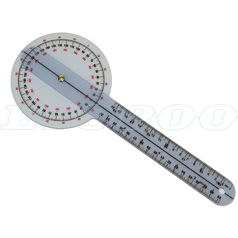 1 Set 6pcs 180/360 Degree body caliper ruler Spinal Finger Goniometer Protractors Useful Multi-Ruler Angle Medical Ruler | Красота и