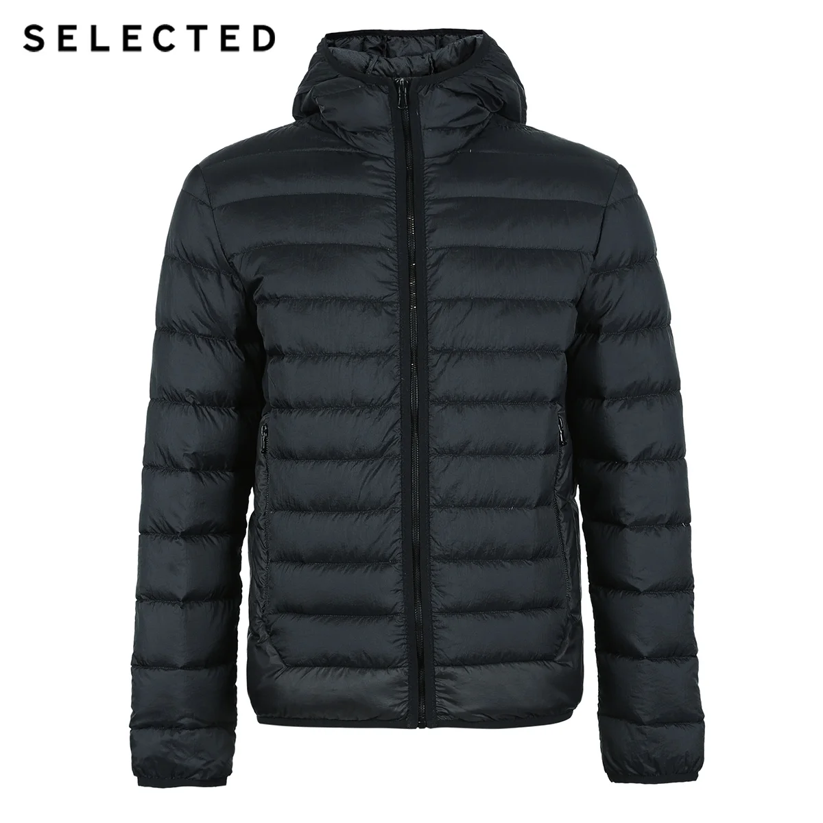 SELECTED Winter Down Jacket Blackrock New Male Duck Leisure Hooded Frivolous Short Coat A/W Warm Clothes S | 418412523 Мужская одежда