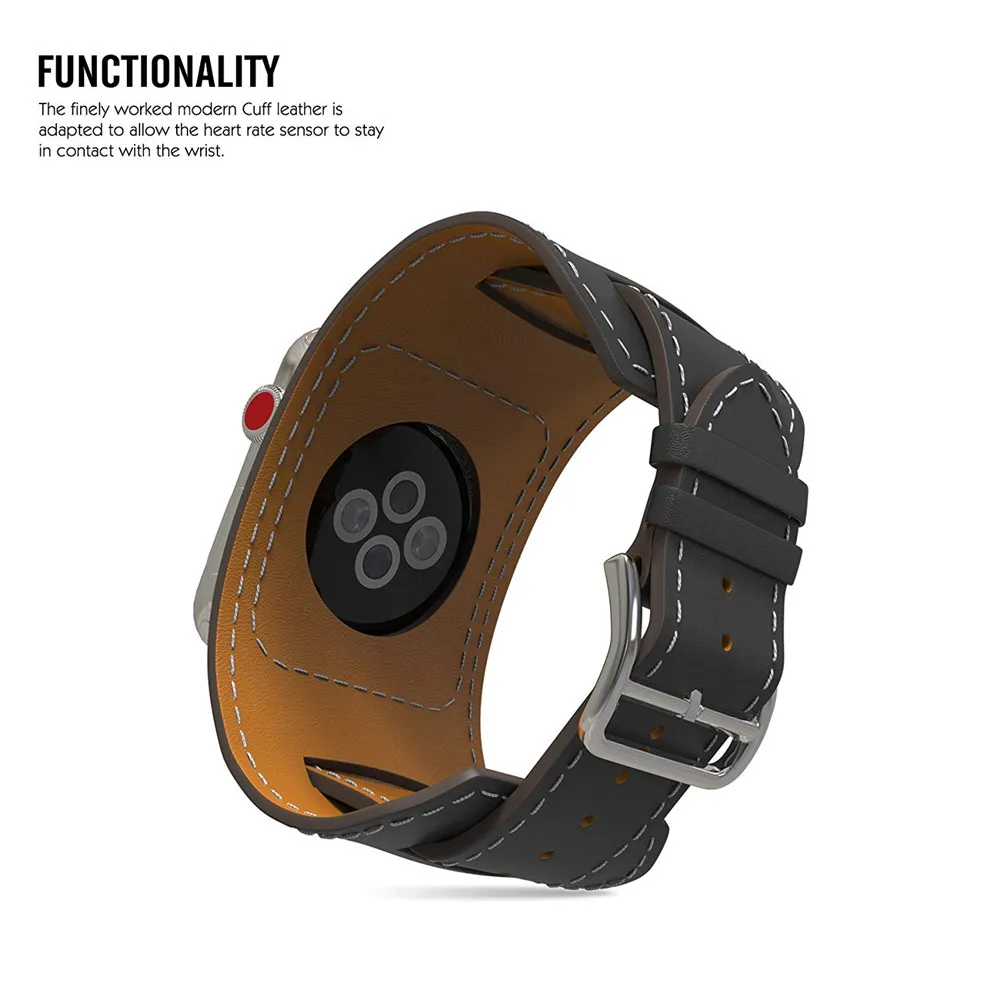 GXV для Apple Watch Series 4/2/1 Смарт-часы из натуральной кожи ремешок iWatch 44 мм 42 40 38 |