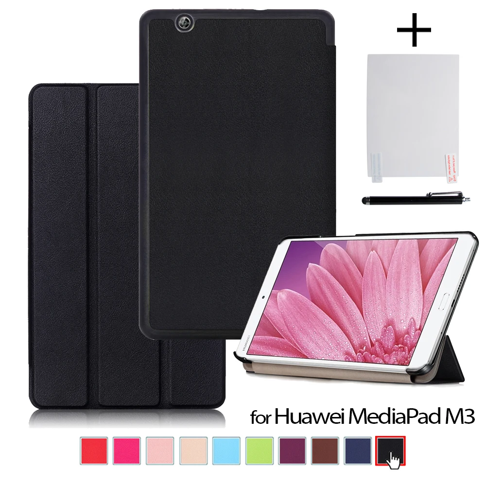 

Чехол для Huawei Mediapad M3 8,4, Магнитный чехол для планшета Huawei M3 BTV-W09 /DL09 2016, Ультратонкий чехол из искусственной кожи