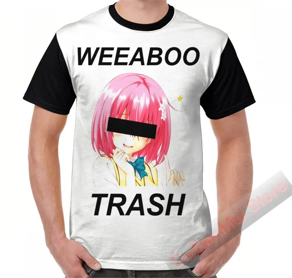 Летняя графическая футболка для мужчин топы футболки weeaboo с принтом мусора