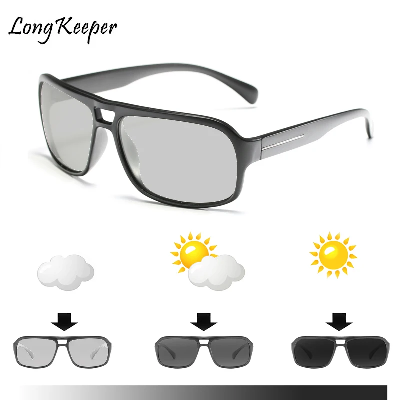 

Long Keeper Sunglasses Polarized Photochromic Men Chameleon Driving Glasses Women Eyeglasses Eyewear Gafas de sol hombre Fashion