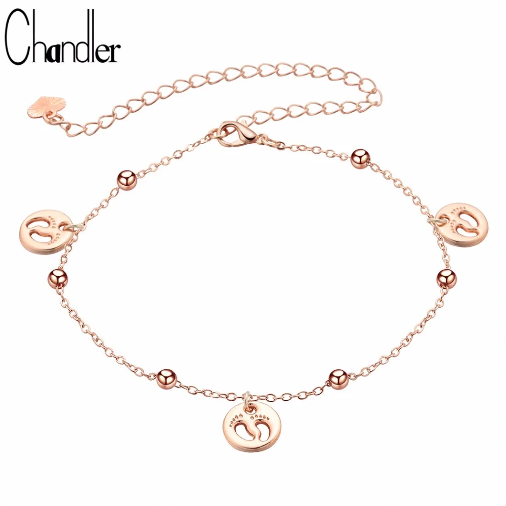 Женский браслет на лодыжке Chandler Plated изящная цепочка ногу|anklet bracelet|silver anklet