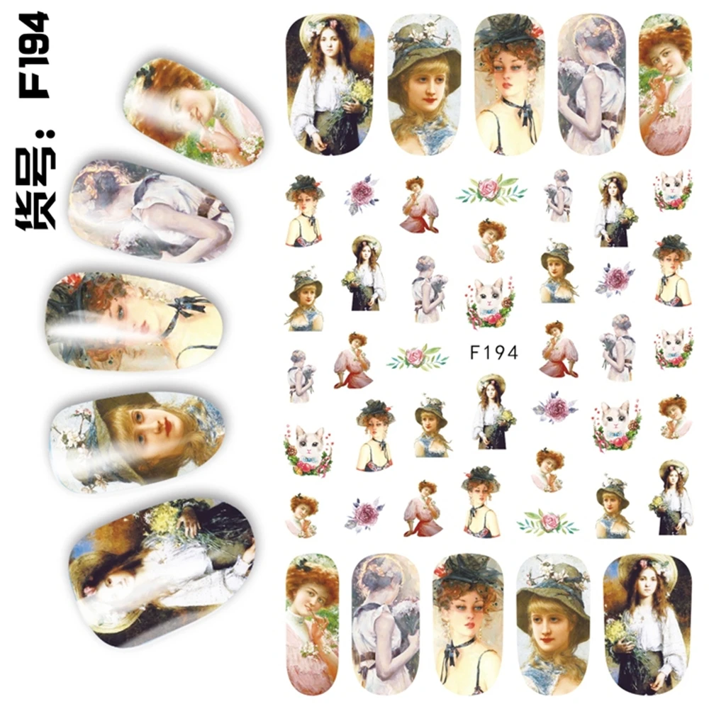 1 лист наклейки для дизайна ногтей|nail art decorations stickers|nail design suppliessticker nail |