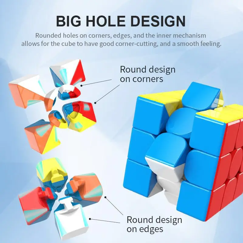 MoYu MeiLong 3x3x3 головоломки волшебный Cube 3x3 скоростные кубики без наклеек неокуб