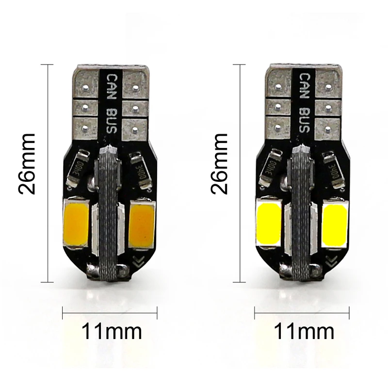 Светодиодсветодиодный лампы hlxg T10 Canbus 8SMD 5630 10 шт. Ошибка декодера бесплатная