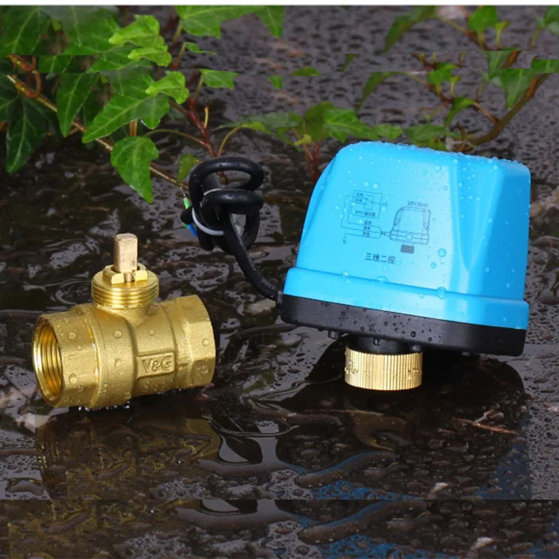 Электрический клапан DN15 DN20 DN25 DN32 AC220V шаровой латунный моторизованный Тип
