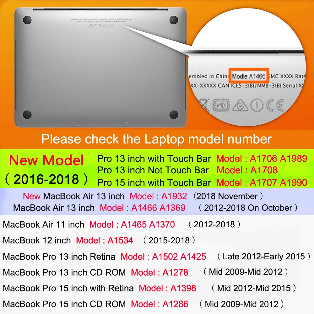 Модный матовый чехол для ноутбука Apple macbook 11 12 13 15 дюймов Air Pro Retina сумка 2016 Новая