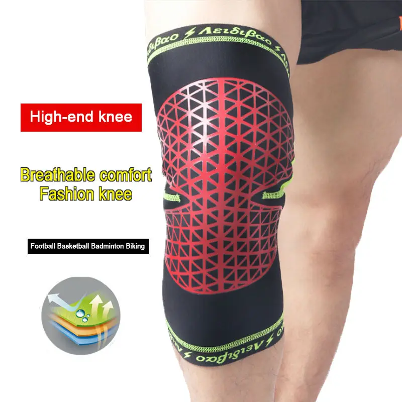 1 шт. эластичный бандаж на колено 2018|basketball leg sleeve|basketball legknee pads |