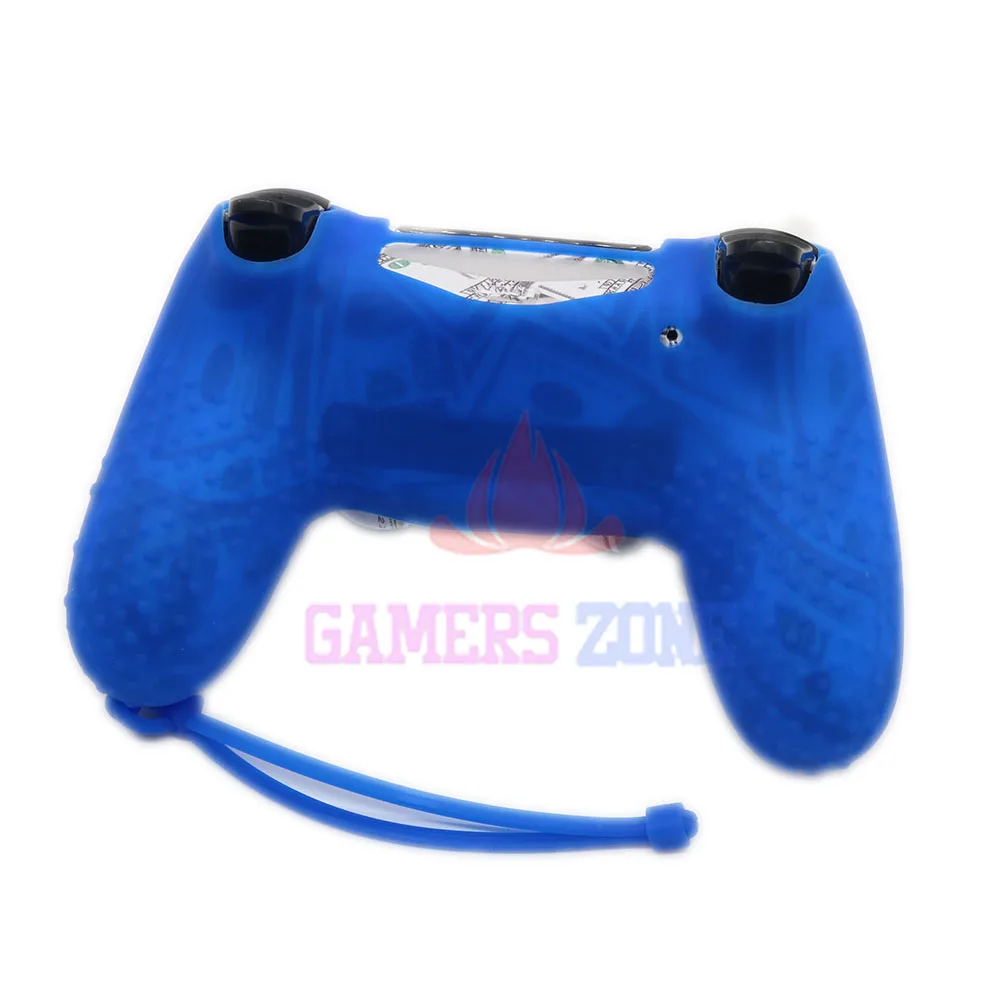 Чехол накладка силиконовый для контроллера Sony PS4 с кольцом держателем|skin case|skin cover