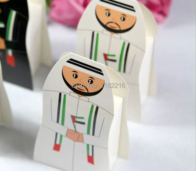 Акция! 100 шт Новое поступление ОАЭ уникальные свадебные бумажные конфетные