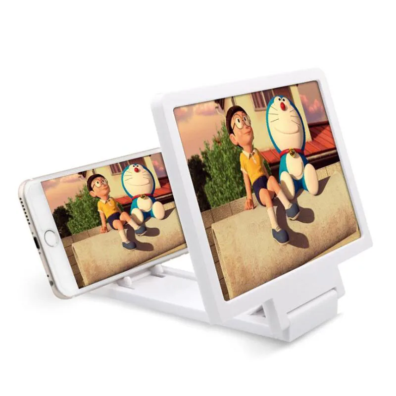 

Folding Mobile Phone Screen Magnifying Glass 8.2 Inch 3D Video Magnifying Glass Eye Protector Multi-Function Mobile Phone Holder