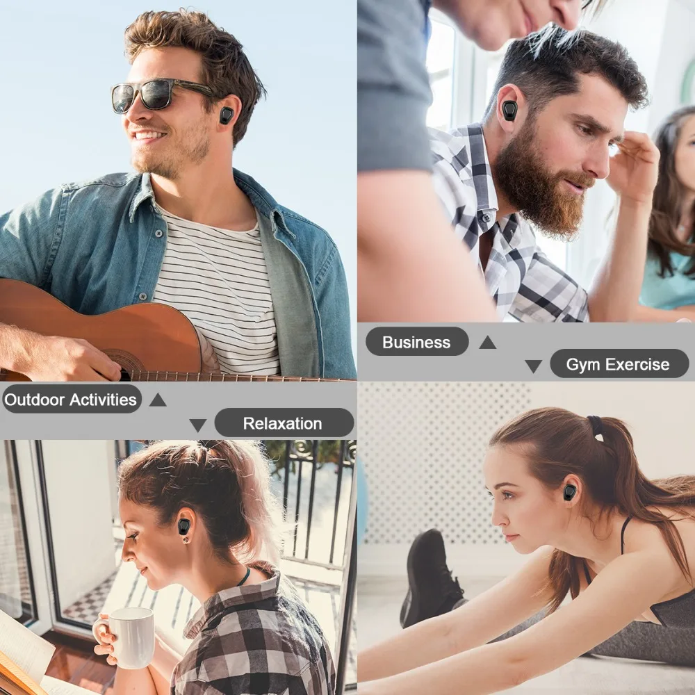 

DISOUR Bluetooth 5.0 Earphones TWS Wireless Sports Gaming 3D Stereo Sound TWS Earbuds With Binaural Calls Handsfree Charging Box