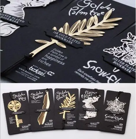 4 шт золотой ключ перо дерево Посеребренная Закладка с кожаным ремешком