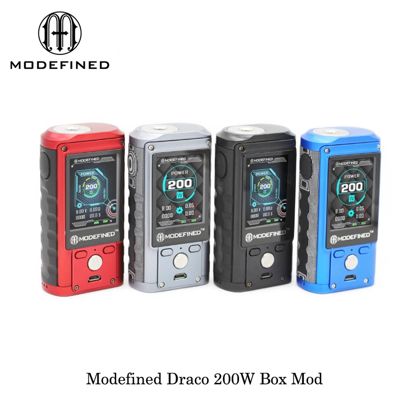 Оригинальный потерянный Vape modeed Draco 200 Вт коробка мод электронные сигареты Двойной