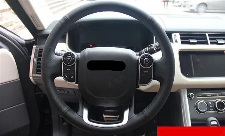 Сшитый чехол рулевого колеса автомобиля из натуральной кожи автомобильные