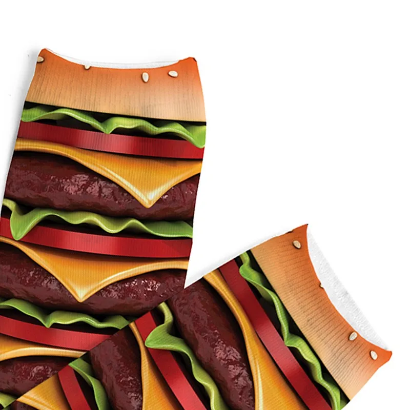 Модные носки 3D из полиэстера чулочно-носочные изделия для женщин