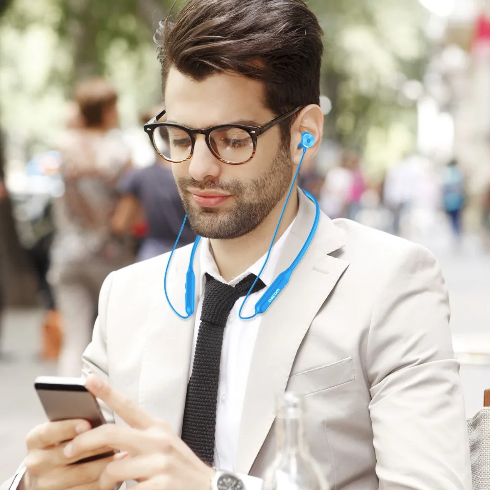 DACOM Беспроводные наушники с активным шумоподавлением Bluetooth наушники с шейным ремешком Беспроводная bluetooth-гарнитура
