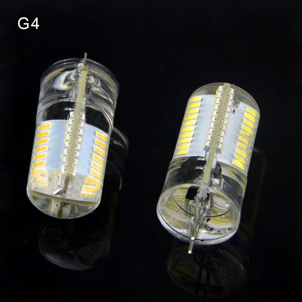 Приглушаемая мини лампа G9 G4 E14 светодиодная 110 220 В 64 светодиода кукуруза для