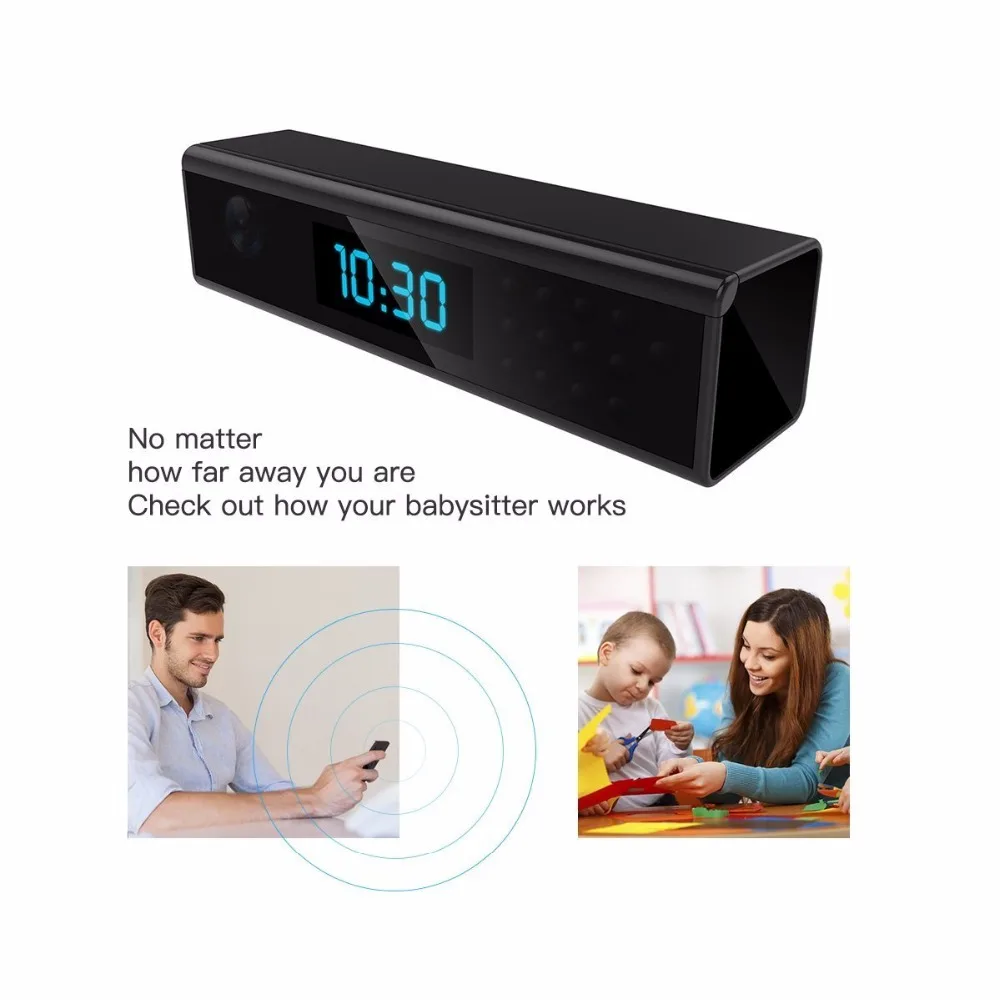 Ночное видение wifi мини 1080P HD Беспроводная камера часы няня IP Поддержка Android/iOS/iPhone
