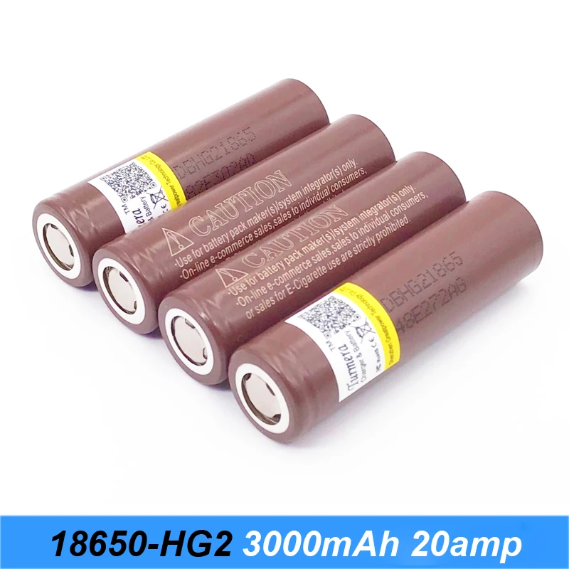HG2 18650 3000 мАч перезаряжаемый аккумулятор для электронных сигарет высокой