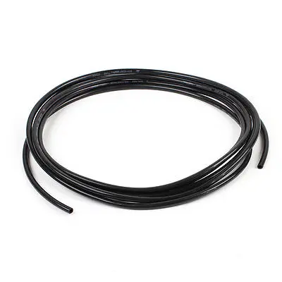 Черный пневматический шланг из ПУ кожи с внешним диаметром 6 мм внутренним 4 и 3