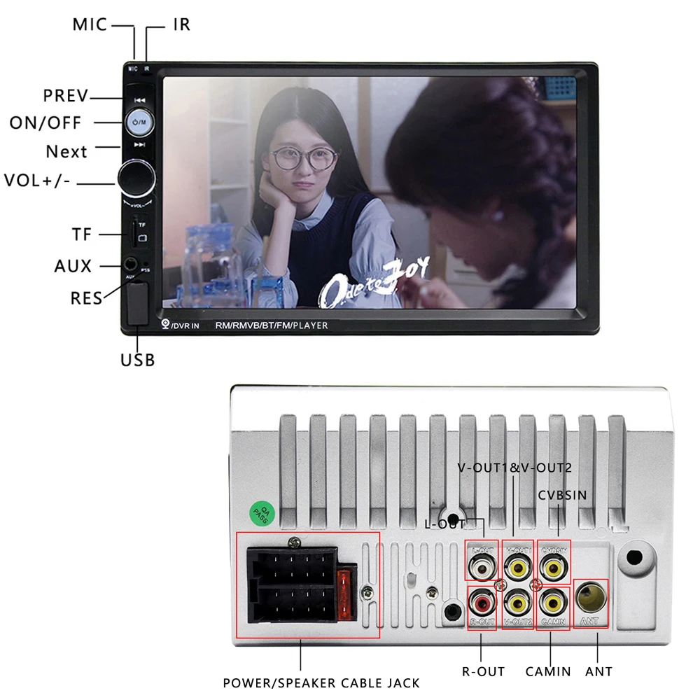 Podofo 2din Автомагнитола Android Mirrorlink Bluetooth gps Wifi FM Автомобильный мультимедийный MP5 плеер для Volkswagen Nissan hyundai Авторадио