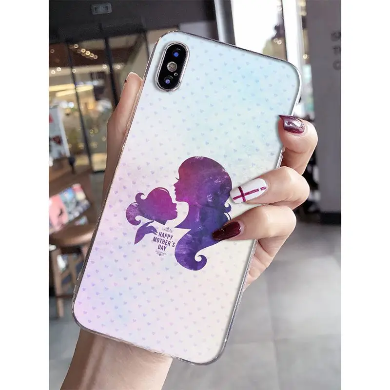Чехол для телефона с принтом Babaite I Love My Mom And Dad Apple iPhone 8 7 6 6S Plus X XS MAX 5 5S SE XR |