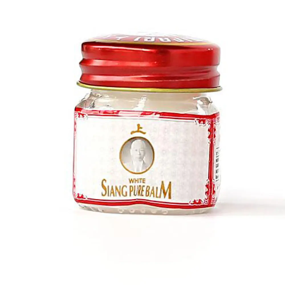 1 bottle white balm 12g/pcs Thailand SIANG PURE oil Sprain for shoulder neck head abdomen waist hand and foot pain Relax backpain relief dizziness - Цвет: 1 bottle white balm