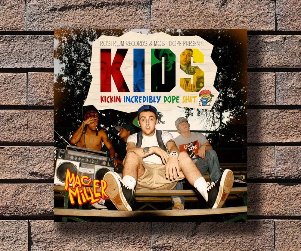 G 116 реперские кепки Mac Miller дети музыка ткань со звездами для украшения дома