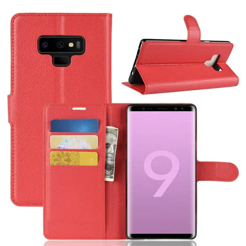 Flip Leather Case cover For Samsung Galaxy Note9 Note 9 SM-N960 N9600 Note8 8 N950 Phone Cover Wallet case with Stand | Мобильные