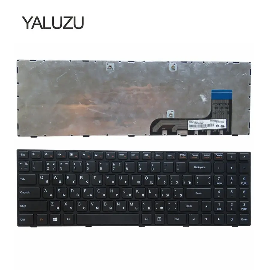 

YALUZU Keyboard For Lenovo Ideapad 100-15 100-15IBY 100-15IB B50-10 PK131ER1A05 5N20h52634 9z.NCLSN.00R NANO NSK-BR0SN Black RU