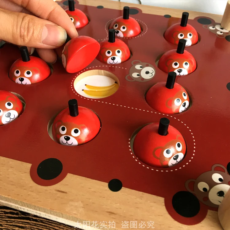 Деревянные пазлы детские игрушки игра памяти для раннего развития