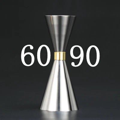 Silver 60-90ml Горячие продажи японский стиль из нержавеющей стали Jigger барные меры барные инструменты барные аксессуары - Цвет: Silver 60-90ml