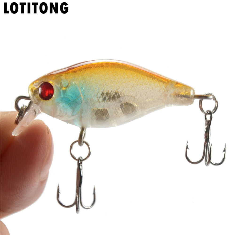 LOTITONG 1pcs Fishing lure bait 4cm / 4.2g Rock chubby Bionic Crank Plastic Bait Tackle | Спорт и развлечения