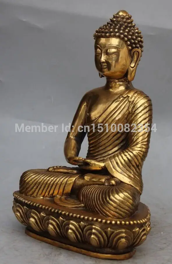 13 &quotКитайский Тибетского Буддизма Латунь Сиденья Шакьямуни Будда Амитабха