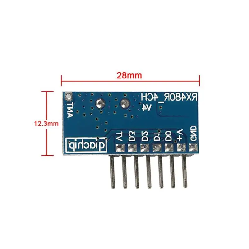 QIACHIP Wireless Remote Control 433mhz 4CH RF Learning Code 1527 Decoding Receiver and Transmitter Moudule For Light control DIY |