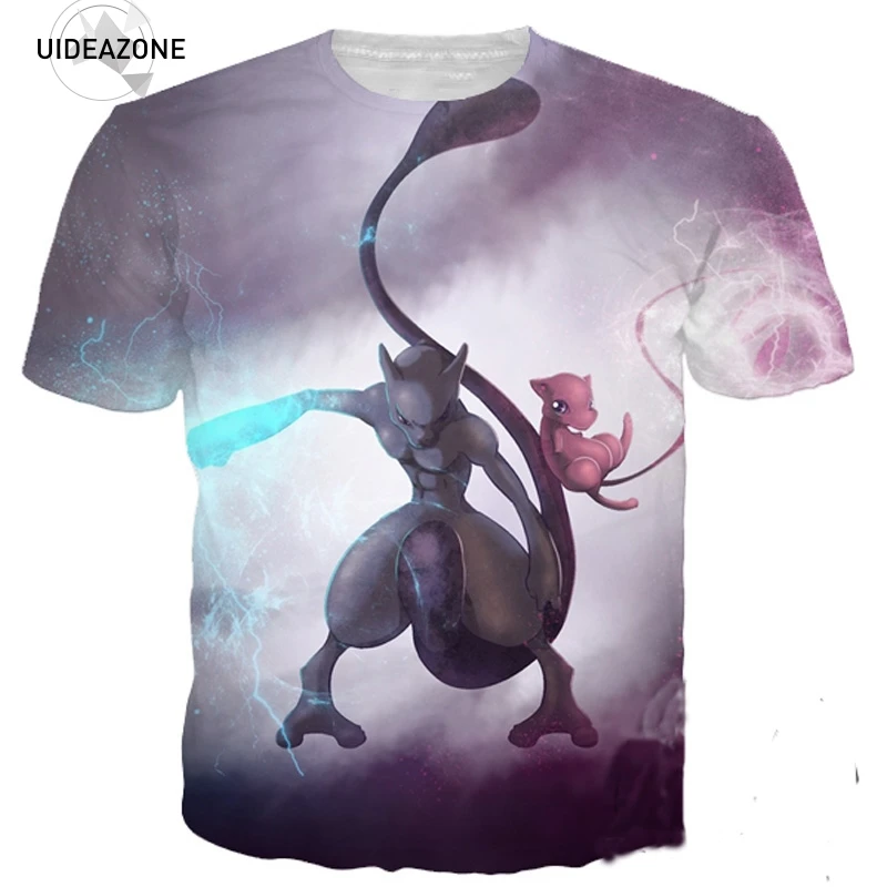 Mew and Mewtwo футболка для мужчин и женщин 3D рубашка новая мода хип хоп Уличная одежда