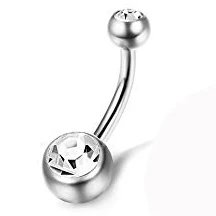 Matewei 1 шт. подвесное пупочное кольца для пупка Пирсинг живота Кристалл