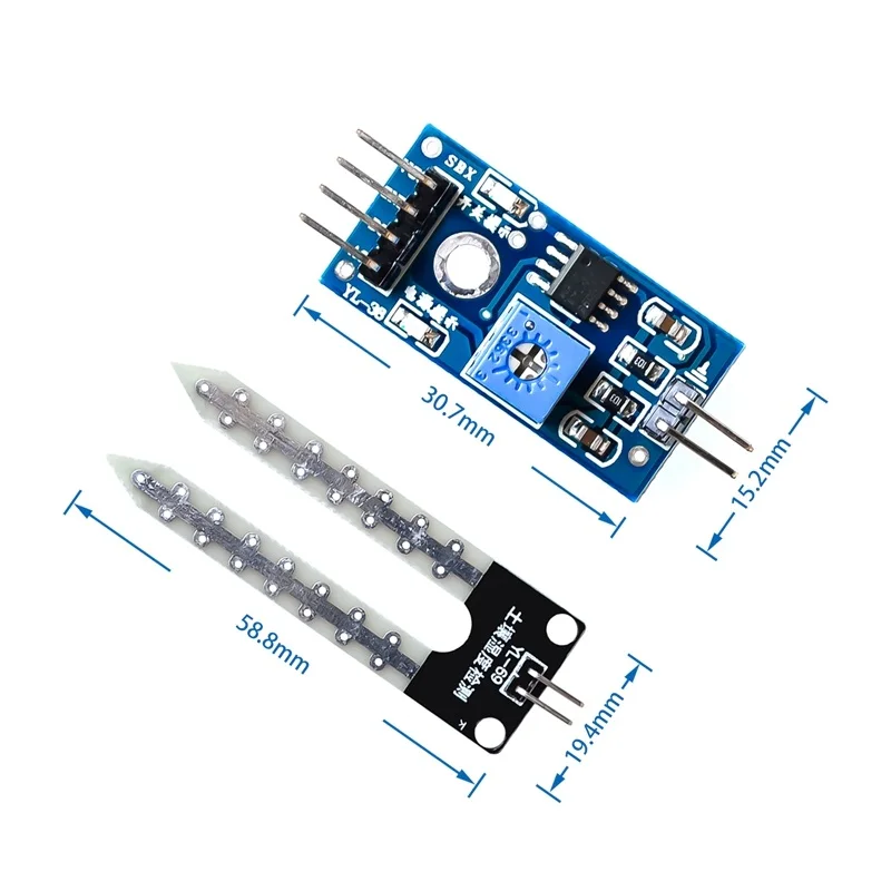 10 компл./лот измеритель влажности почвы модуль обнаружения датчик для Arduino Robot Smart