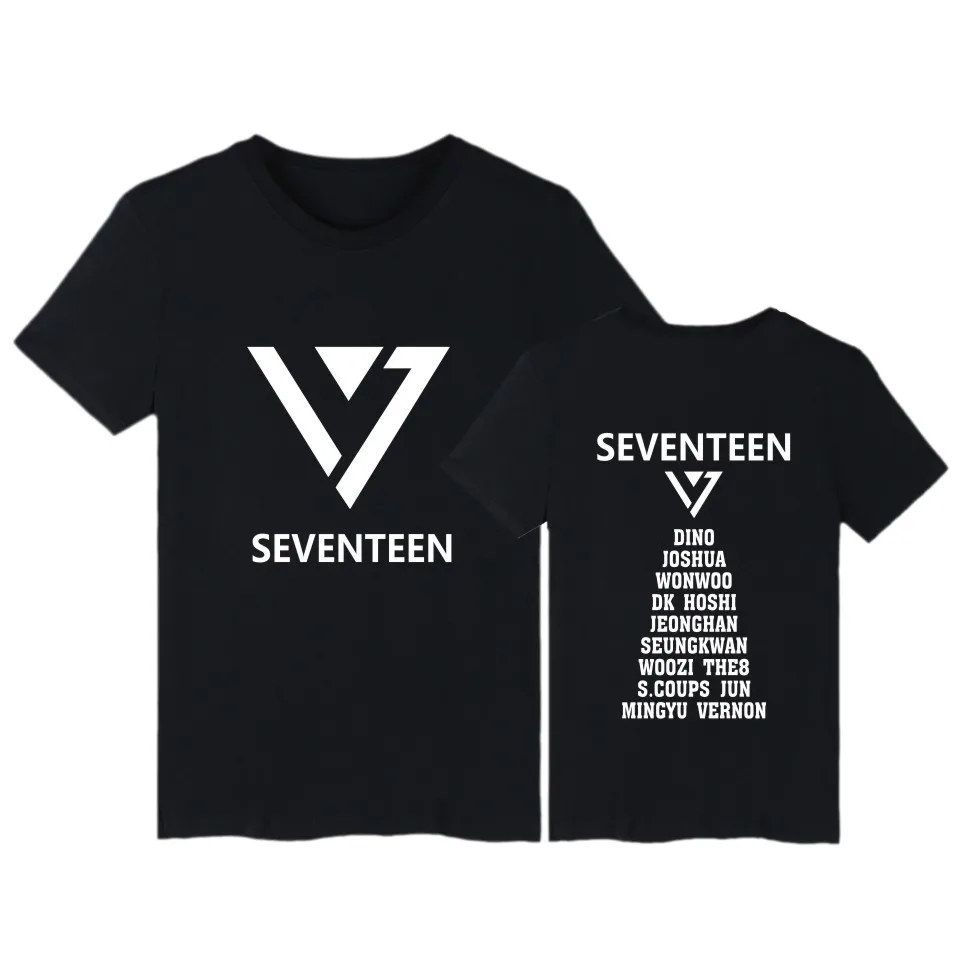 Seventeen 17 print cotton T-shirt men women Tshirt Short Sleeve funny T shirts Unisex Summer Harajuku T shirt Tee tops Clothing