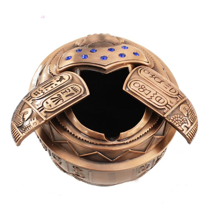 Пепельница в виде жука украшение для дома из Египта металлический пепельница