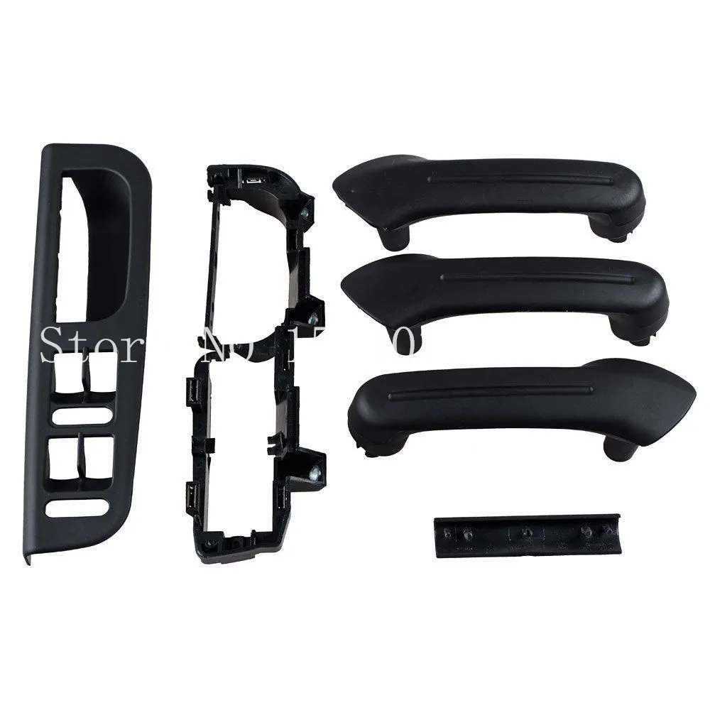 Набор из 6 черных крышек для межкомнатных дверей и ручек VW bora Jetta Golf MK4 внутренний