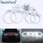 Ксеноновые фары для Land Rover Range Rover L322 Vogue 2003-2009, многоцветные кольца RGB Halo, дневные светильник ры DRL Комплект светодиодов глаза ангела