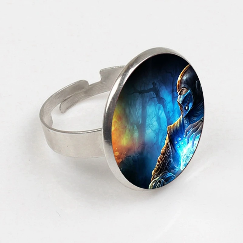Кольцо Mortal Kombat стеклянное кольцо ручной работы в стиле стимпанк 2019 | Украшения и
