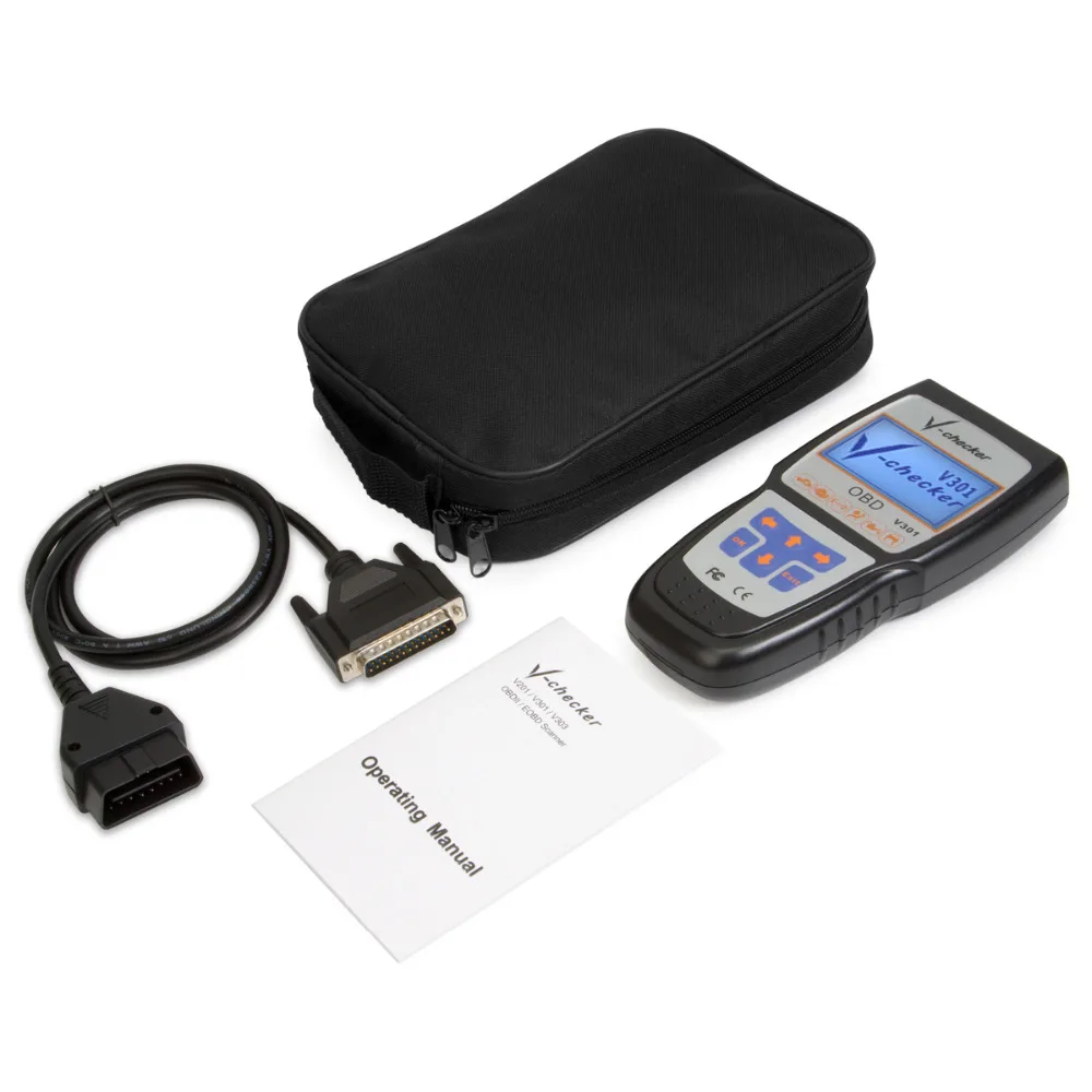 Новый VChecker V Checker V-CHECKER V301 OBD2 Профессиональный считыватель кодов Canbus 301 |