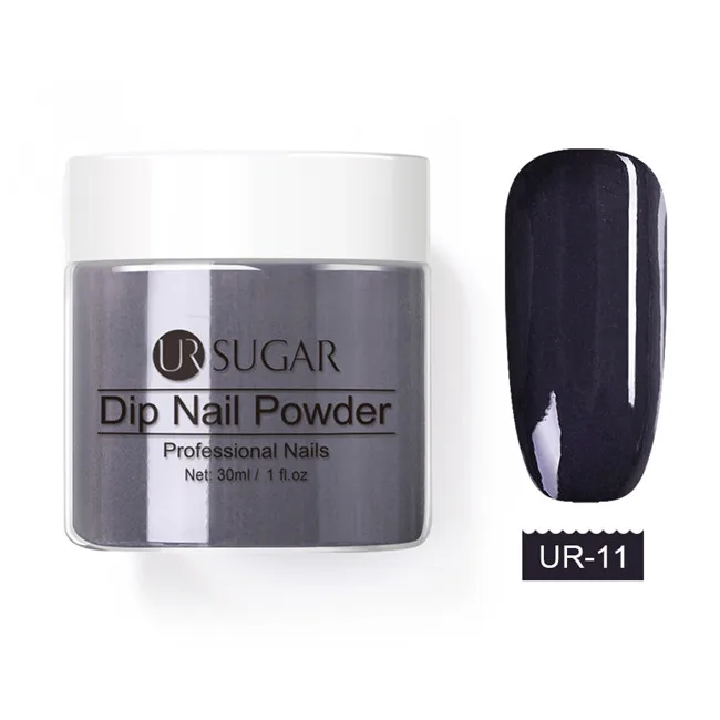 Color 11 Ur Sugar 30 г погружение французская пудра Блеск Dip без лампы лечение градиентная База Топ активатор жидкость Дизайн ногтей украшения - Цвет: Color 11